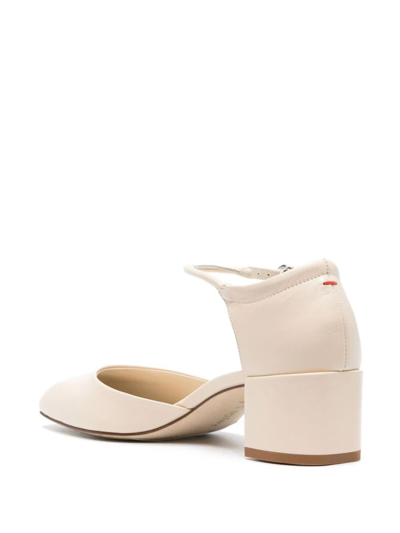 Shop Aeyde Magda Nappa Leather Creamy Shoes In Nude & Neutrals