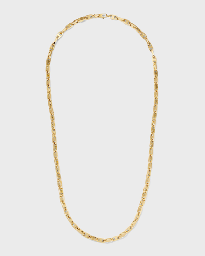 Shop Roberto Coin White Gold Anchor-link Necklace, 24"l In 05 Yellow Gold