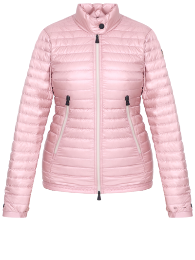 Shop Moncler Pontaix Short Down Jacket In Pink