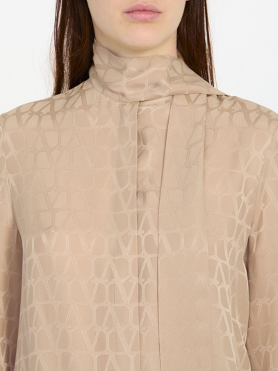 Shop Valentino Toile Iconographe Blouse Shirt In Pink