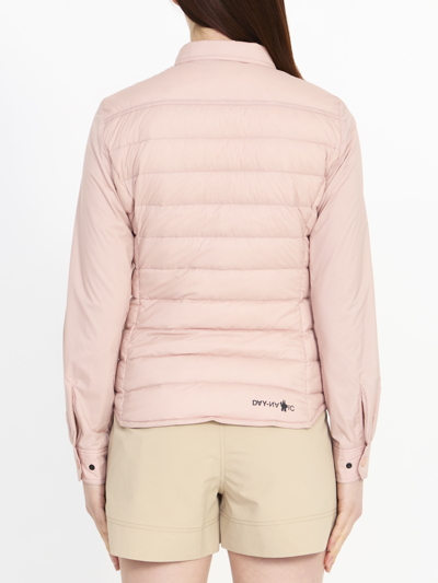 Shop Moncler Averau Short Down Jacket In Pink