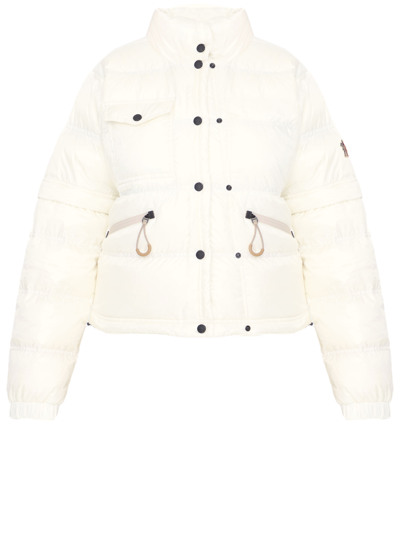 Shop Moncler Mauduit Short Down Jacket In White