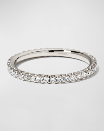 Shop Memoire Platinum Round Diamond Eternity Ring In 20 Platinum