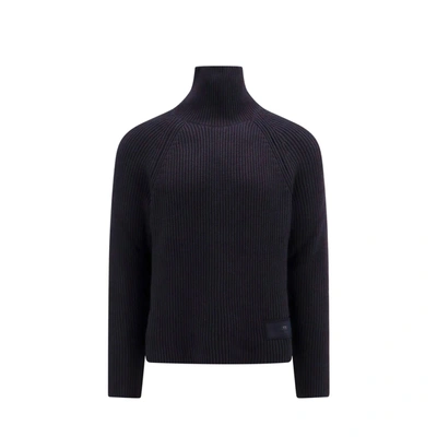 Shop Ami Alexandre Mattiussi Turtleneck Sweater In Blue