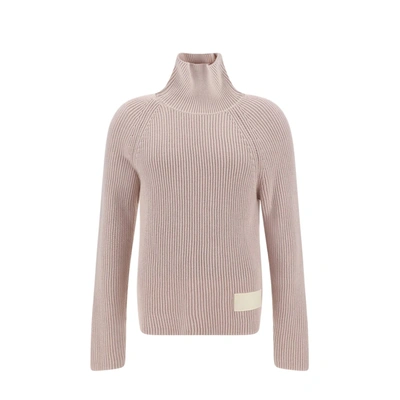 Ami Alexandre Mattiussi Ami Paris Turtleneck Sweater Men In Pink