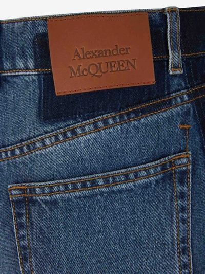 Shop Alexander Mcqueen Boyfriend Baggy Jeans In Blau Denim