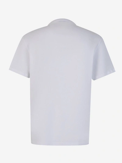 Shop Alexander Mcqueen Cotton Logo T-shirt In Blanc