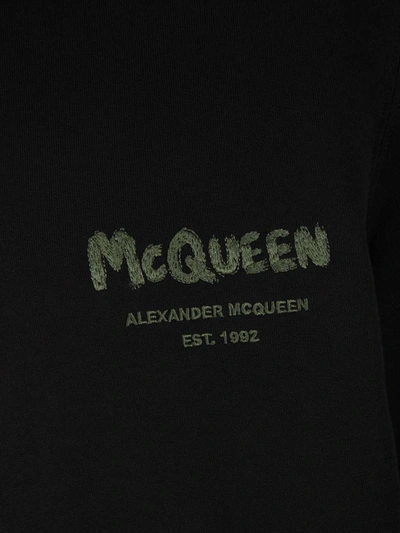 Shop Alexander Mcqueen Logo Reversible Jacket In Negre