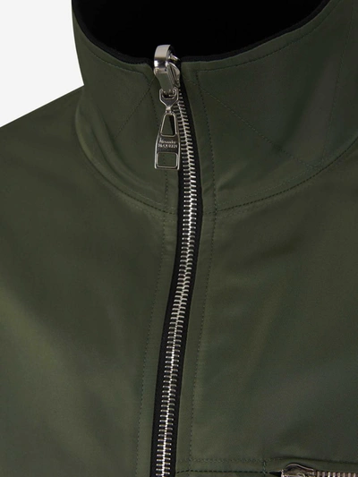 Alexander Mcqueen Graffiti Reversible Jacket In Green