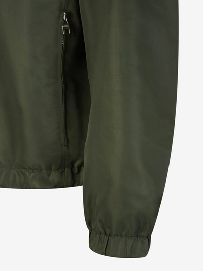 Alexander Mcqueen Graffiti Reversible Jacket In Green