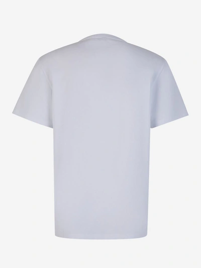 Shop Alexander Mcqueen Skull Cotton T-shirt In Blanc