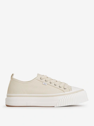 Shop Ami Alexandre Mattiussi Ami Paris Low Top 1980 Sneakers In Crema