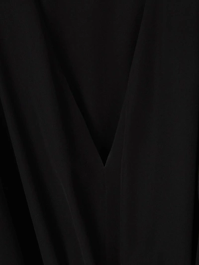 Shop Balenciaga Silk Mini Dress In Negre