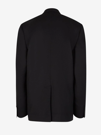 Shop Balenciaga Wool Plain Blazer In Negre