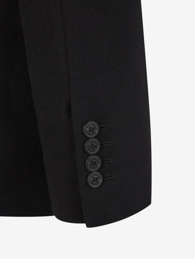 Shop Balenciaga Wool Plain Blazer In Negre