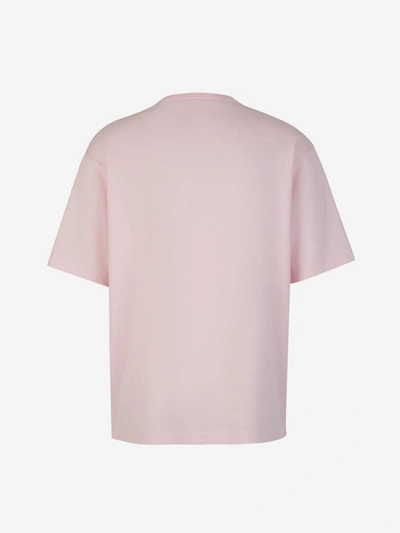 Shop Acne Studios Logo Cotton T-shirt In Rosa Pal