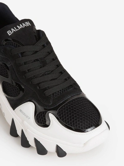 Shop Balmain B-east Sneakers In Negre