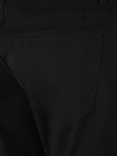 Shop Balmain Cotton Cargo Trousers In Negre
