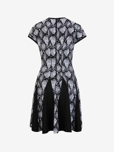 Shop Balmain Knitted Mini Dress In Negre