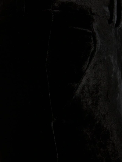 Balmain Velvet Trousers In Black