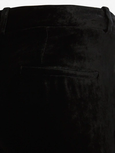 Balmain Velvet Trousers In Black