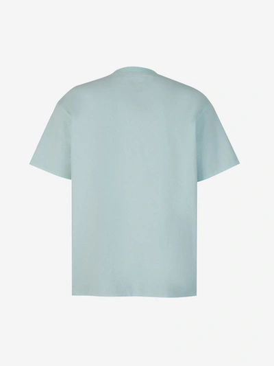 Shop Bottega Veneta Double Layer T-shirt In Blau Cel