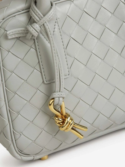 Shop Bottega Veneta Getaway S Hand Bag In Gris Clar