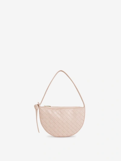 Shop Bottega Veneta Mini Sunrise Shoulder Bag In Rosa Pal