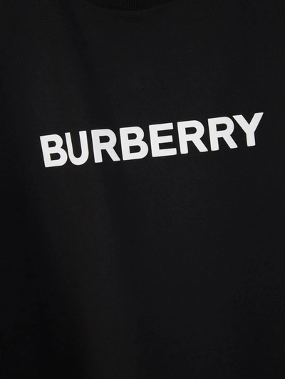 Shop Burberry Logo Cotton T-shirt In Negre