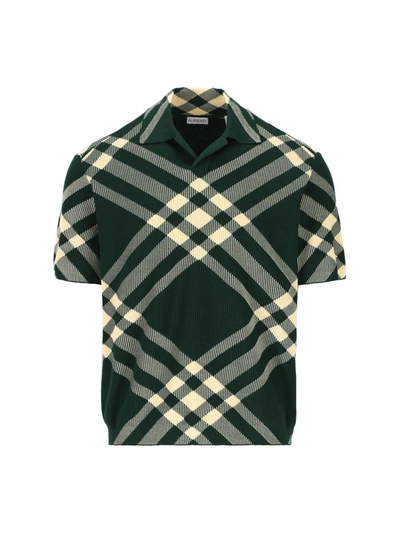 Shop Burberry T-shirts And Polos In Daffodil Ip Check