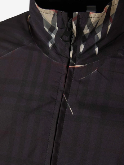 Shop Burberry Two-tone Check Jacket In Negre