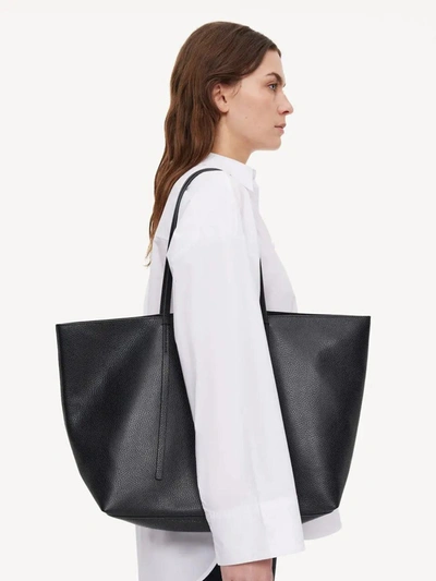 Shop By Malene Birger Tote Abilla Shoulder Bag In Negre