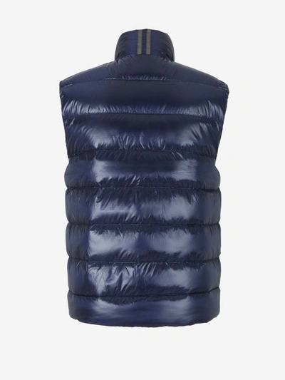 Shop Canada Goose Crofton Quilted Vest In Blau Nit