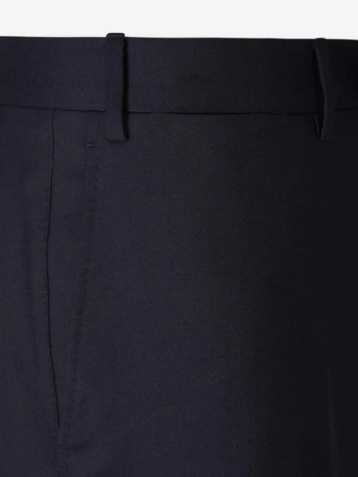 Shop Canali Cashmere Plain Suit In Blau Nit