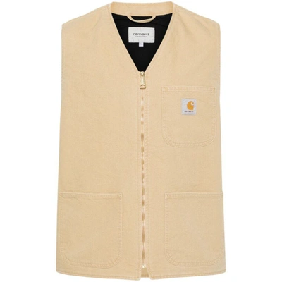 Shop Carhartt Wip Outwear Waistcoats In Neutrals