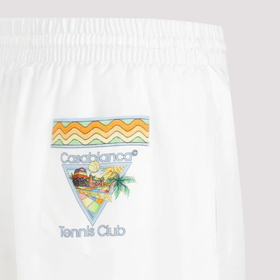 Shop Casablanca Afro Cubism Shorts In White