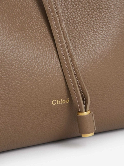 Shop Chloé Marcie Hand Bag In Marró
