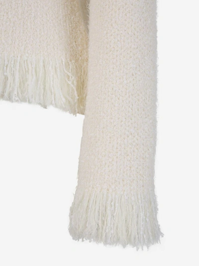 Shop Chloé Wool Knit Cardigan In Beix