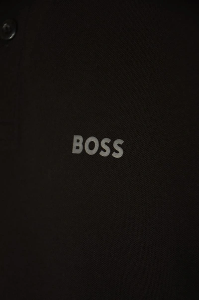 Shop Hugo Boss Boss T-shirts And Polos Black