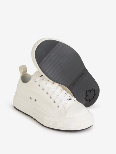 Shop Dsquared2 Oversized Canvas Sneakers In Negre