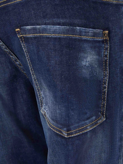 Shop Dsquared2 Skater Fit Jeans In Blau Cobalt