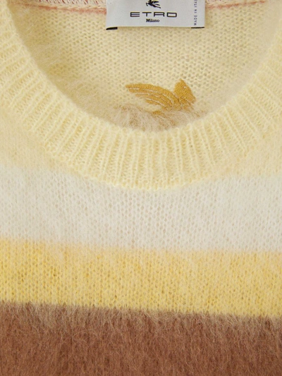 Shop Etro Wool And Alpaca Sweater In Groc Llimona