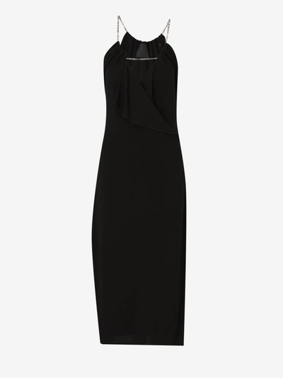 Shop Givenchy Chain Midi Dress In Negre