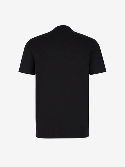 Shop Givenchy Cotton Logo T-shirt In Negre