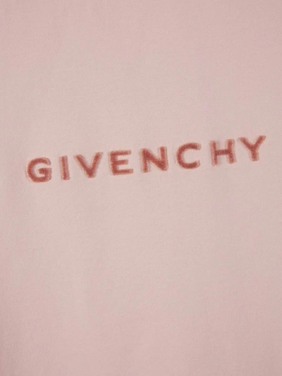 Shop Givenchy Cotton Logo T-shirt In Rosa Pal
