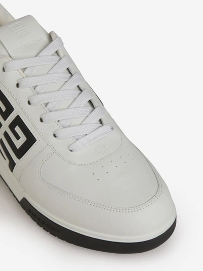 Shop Givenchy G4 Leather Sneakers In Negre