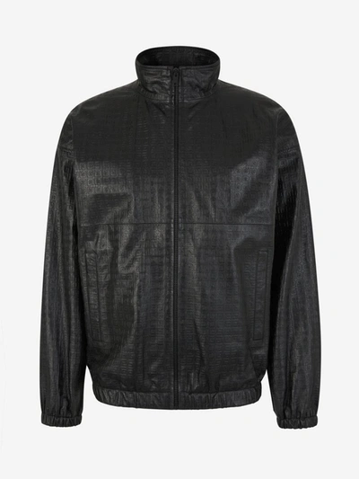 Givenchy Leather 4g Jacket In Negre