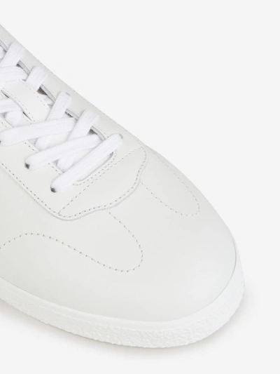 Shop Givenchy Leather Town Sneakers In Blanc