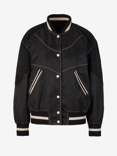 Shop Givenchy Padded Bomber Jacket In Negre