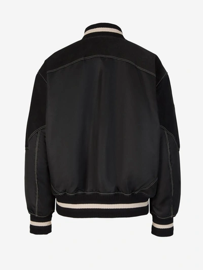 Shop Givenchy Padded Bomber Jacket In Negre